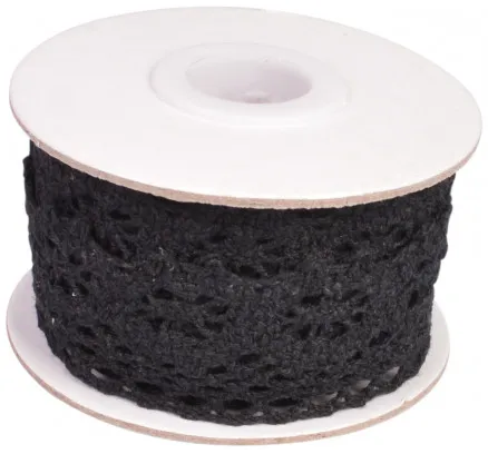 Infinity Hearts Blonde/Blondebånd Sort 26mm 2,5m