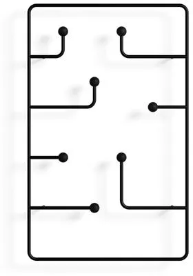 Karakter Hang Around Knagerække Stor Sort